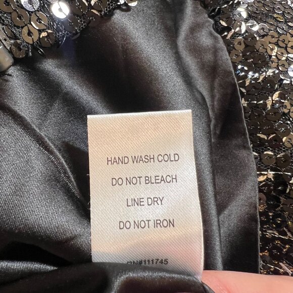 Christian Siriano Sequins Occasion Event NYE Bling Zip Jacket Party Medium - Picture 11 of 14